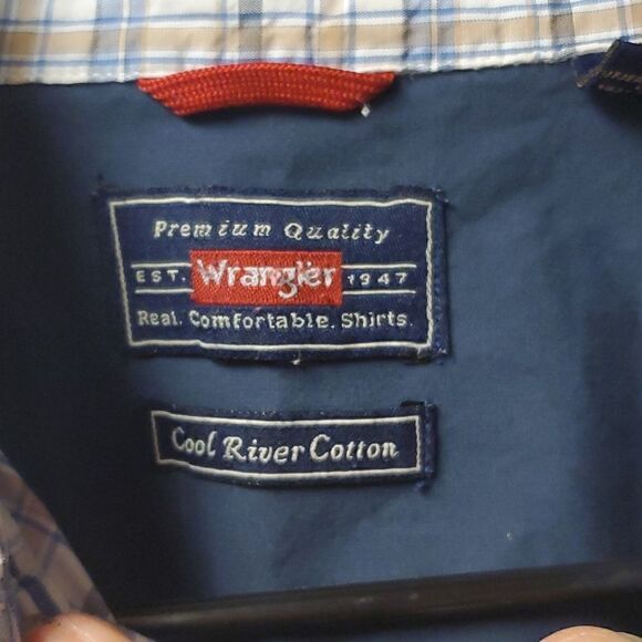 Wrangler mens short sleeve shirt,  large - Picture 2 of 4